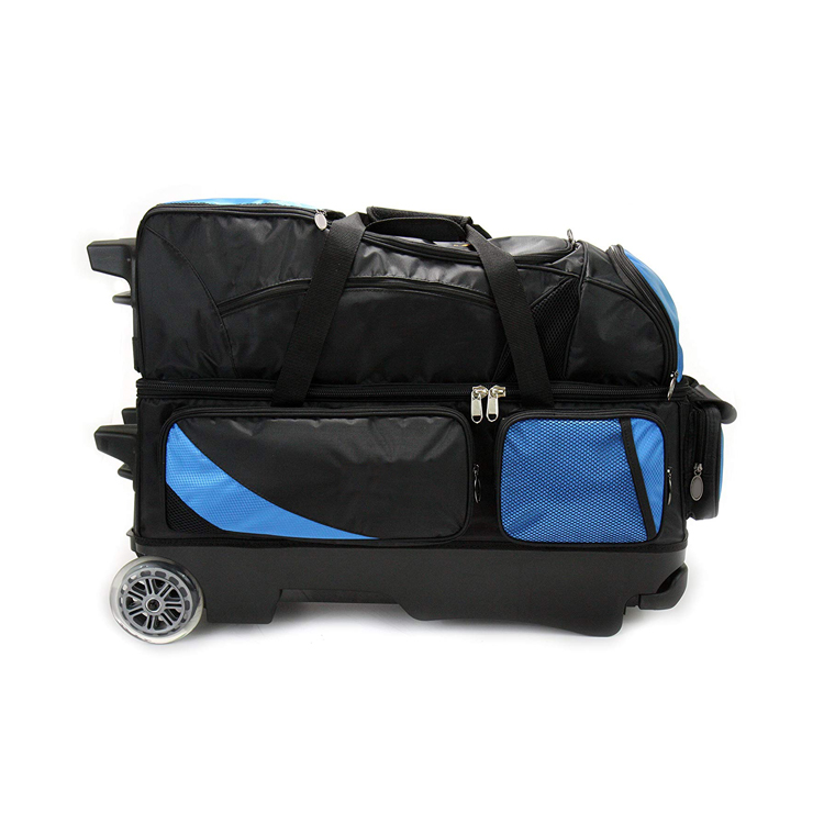 Sport Tote Trolley Roller Bowling Bag 4 Balls With Wheels EP SB171   Bowling Bag 4 Balls3 