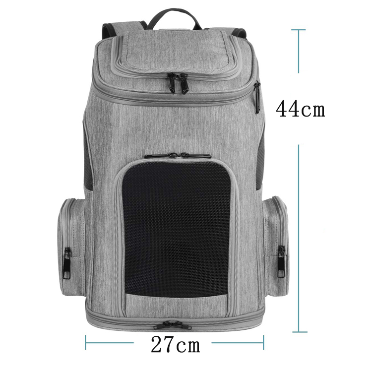 Portable and Breathable Double Shoulder Pet Carrier Backpack for Hiking Travel Camping Outdoor (EPJ-BP008)