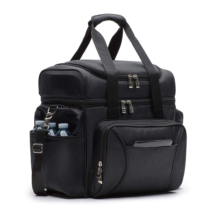 Double Decker Tote Custom Waterproof Thermal Insulated Cooling Bag Cooler for Lunch Camping (EP-CB297)