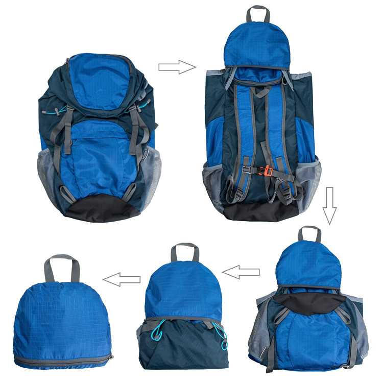 High Quality 40L Waterproof Camping Hiking Folding Backpack Custom Logo (EPJ-BP004)
