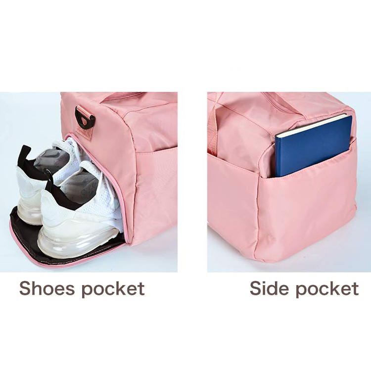 Factory Price Custom Fitness Tote Sports Travel Duffel Women Girl Waterproof Gym Bag (EPJ-SB025)