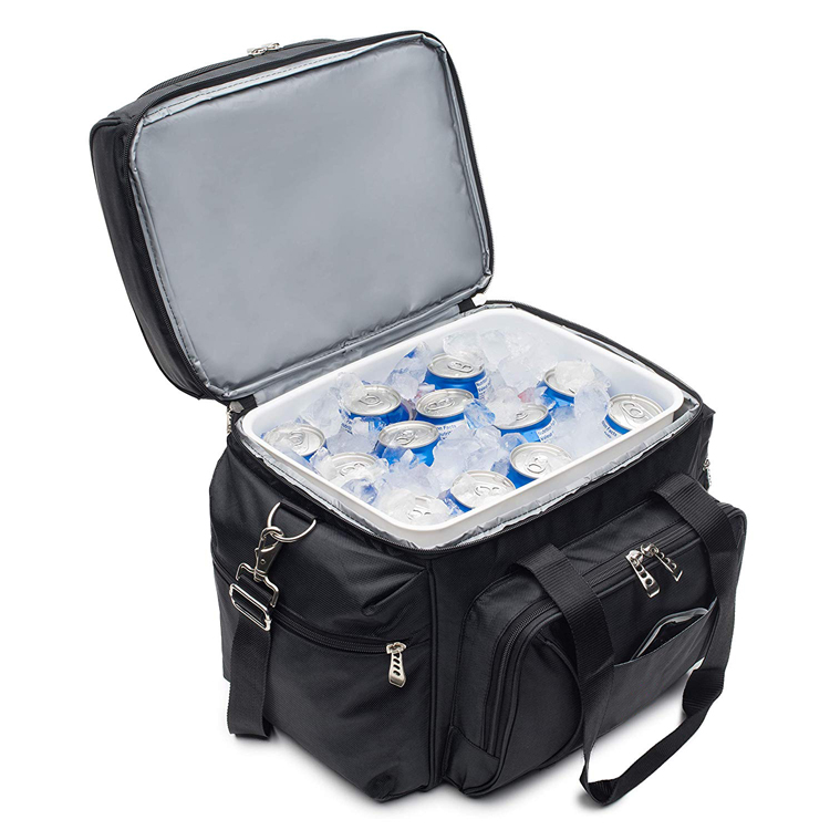 Double Decker Tote Custom Waterproof Thermal Insulated Cooling Bag Cooler for Lunch Camping (EP-CB297)