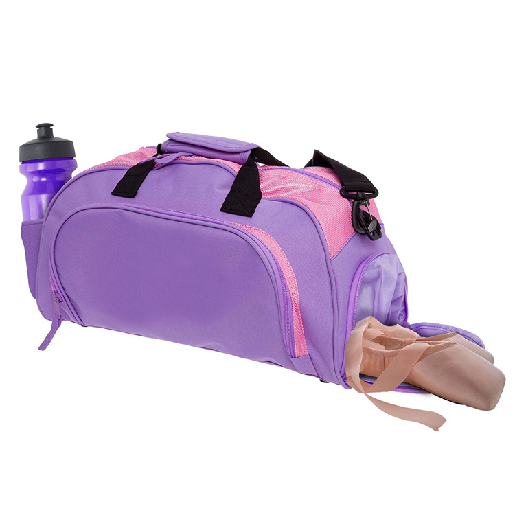 Fashion Design Woman Girl Tote Travel Fitness Sports Duffle Gym Bag with Shoe Compartment (EPJ-SB028)
