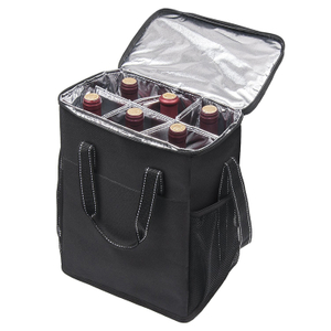 Wholesale 6 Bottle Wine Portable Picnic Thermal Insulated Waterproof Wine Cooler Bag (EP-CB284)