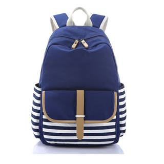 2019 Hot Selling Canvas Sport College Bookbag Shoulder Daypack School Bags Backpack (EP-SB258)