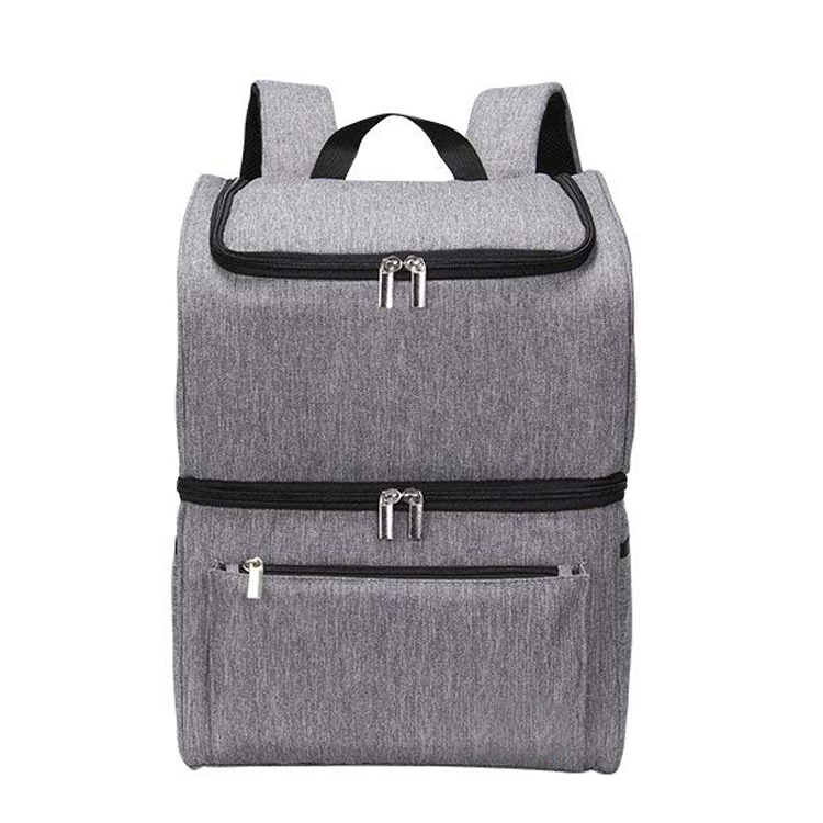 Lightweight BBQ Picnic Insulated Waterproof Thermal Double Decker Lunch Bag Cooler Bag Backpack (EP-SB278)