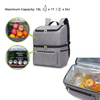 Lightweight BBQ Picnic Insulated Waterproof Thermal Double Decker Lunch Bag Cooler Bag Backpack (EP-SB278)