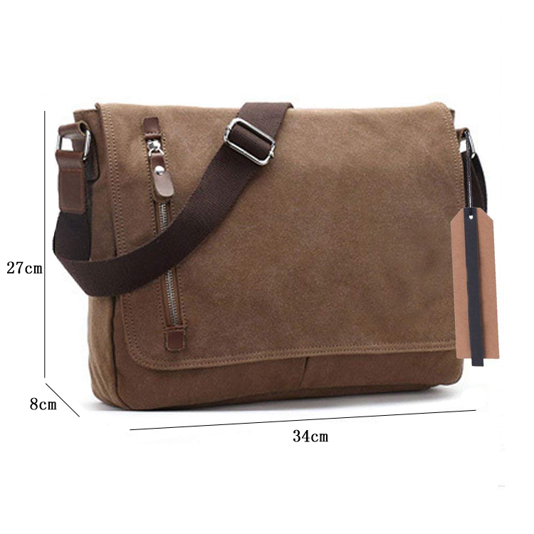 Hot Selling Working Briefcase Shoulder Canvas Messenger Bag (EP-SB227)