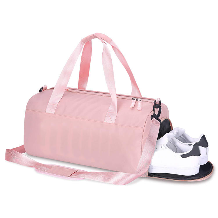 BSCI Factory Light Weight Big Capacity Sport Duffel Girl Women Gym Bag with Shoe Compartment (EPJ-SB016)