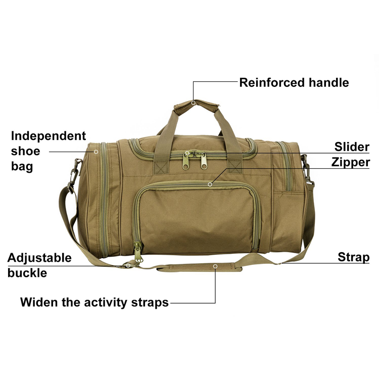 Hot Selling Waterproof Tote Sports Travel Duffel Sport Fitness Canvas Gym Bag (EPJ-SB026)