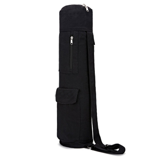 China Supplier Factory Custom Logo Design Fitness Gym Canvas Yoga Mat Bag with Pocket (EPJ-SB118)