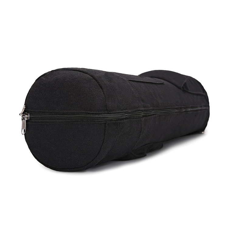 China Supplier Factory Custom Logo Design Fitness Gym Canvas Yoga Mat Bag with Pocket (EPJ-SB118)