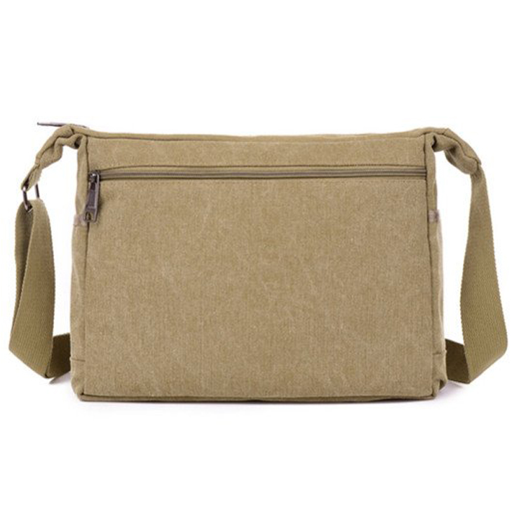 Cheap Custom Logo School Outdoor Travel Briefcase Shoulder Messenger Canvas Bag (EPJ-SB037)