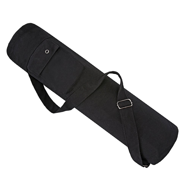 China Supplier Factory Custom Logo Design Fitness Gym Canvas Yoga Mat Bag with Pocket (EPJ-SB118)