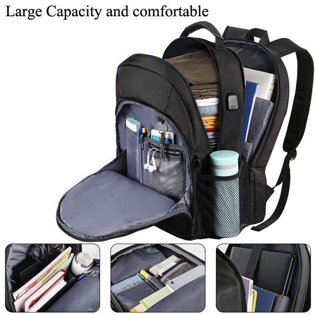 Anti Theft Backpack Fits 17"Macbook With USB Charging Port (FP-190110)