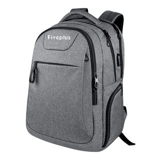 Casual Daypack Water-Repellent Backpack Fits 17" Macbook With USB Charging Port (FP-190112)
