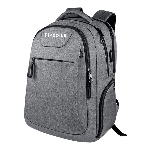 Casual Daypack Water-Repellent Backpack Fits 17" Macbook With USB Charging Port (FP-190112)
