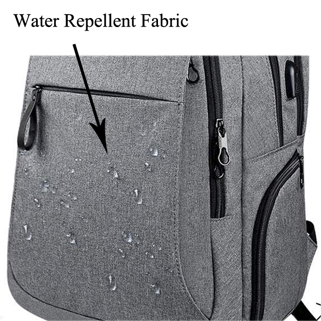 Casual Daypack Water-Repellent Backpack Fits 17" Macbook With USB Charging Port (FP-190112)